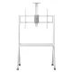 Maclean TV Cart on Wheels, 55-100\", VESA 900x600, White