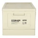Collapsible Car Boot Organizer Box 25L, Light Grey