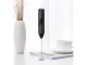 Mini Milk Frother and Mixer with Stand, Black