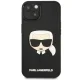 Karl Lagerfeld 3D Rubber Karl\'s Head Case for iPhone 14 Plus, Black