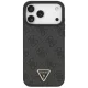 Guess Leather 4G Triangle Strass MagSafe Case for iPhone 17/18 Pro Max - Black
