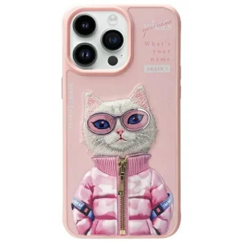 Nimmy Cool&Cute 2.0 Cat Case for iPhone 15 Pro Max, Pink