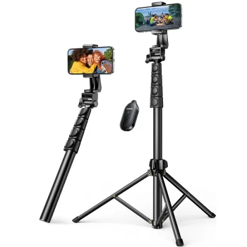 Ugreen LP680 Selfie Stick with Stand and Bluetooth Remote 1.8m - Black