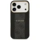 Guess iPhone 17 Pro Case 4G PU Stripe MagSafe, Black
