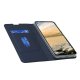Google Pixel 5a 5G Magnetic PU Leather Phone Stand Card Slot Case Book Cover, Blue