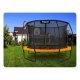 Neo-Sport NS-12C201 Garden Trampoline with Inner Net 374 cm (12ft), Orange