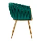 Elegant Velvet Salon Chair 4Rico QS-GW06G, Green