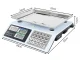 Electronic Retail Scale with Price Calculation, 40 kg, Light Blue