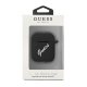 Guess Silicone Vintage Case for Apple AirPods, Black/White