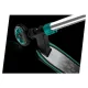 SOKE PRO Stunt Scooter for Freestyle Tricks, 110mm Wheels, Silver Turquoise