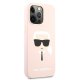 Karl Lagerfeld Silicone Karl\'s Head Case for iPhone 13 Pro / 13 - Light Pink