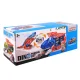 Dinosaur T-Rex Truck Car Transporter with Race Track, Launcher and 6 Cars