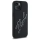 Karl Lagerfeld 3D Rubber Signature Case for iPhone 15 - Black