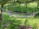 Woven Garden Hammock with Wooden Spreader Bars, 190x80 cm, 150 kg, White