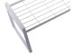 Metal shelf single level kitchen organizer stand white for