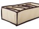 Underwear Drawer Organiser with 6 Compartments for Socks, Beige
