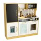 Children\'s Wooden Kitchen with Refrigerator and Chalkboard LULILO, Gold