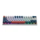 Machenike K500-B61 Wired Mechanical Gaming Keyboard, Red Switch - White and Blue