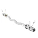 4FIZJO EZ Curl Olympic Barbell 120 cm, 10 kg, Silver