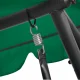 MultiGarden 3-Seater 2-in-1 Garden Swing with Cushions, Green