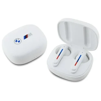 BMW Bluetooth Headphones BMBEMIATP20LOH TWS with Charging Case, White
