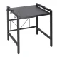 Adjustable Kitchen Shelf Over Microwave, Metal, Black