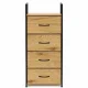 ModernHome Storage Unit with 4 Fabric Drawers, 40.5 x 24 x 101.5 cm