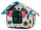 XL Dog and Cat House Bed, Black