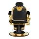Gabbiano Francesco Barber Chair, Black and Gold