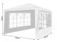 Garden pavilion 4 walls 3x3m white P12875
