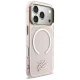 Karl Lagerfeld IML KL Script Logo MagSafe Phone Case Cover iPhone 17 Pro - Pink