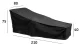 Waterproof Garden Sun Lounger Cover, 210x80x75 cm, Black