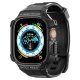 Spigen Apple Watch Ultra (49mm) siksniņa ar aizsargkorpusu Rugged Armor Pro, melna