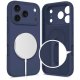 Tech-Protect Silicone MagSafe Phone Case Cover iPhone 17 Pro - Navy Blue