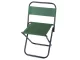 Folding Camping and Fishing Chair with Backrest, Green
