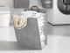 Foldable Hanging Laundry Basket Wall/Door Mount Grey