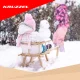 Wooden Sled for Kids with Removable Backrest Kruzzel 25217