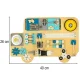 LULILO BUSO Educational Toy Wooden Manipulation Sensory Busy Board, 40x26cm