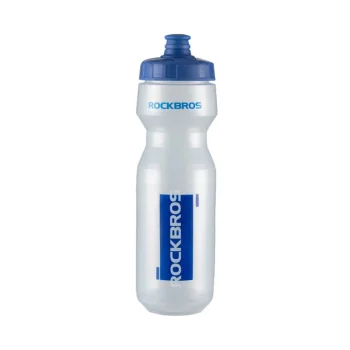 Rockbros Bicycle Bottle 750 ml - Transparent with Blue Mouthpiece