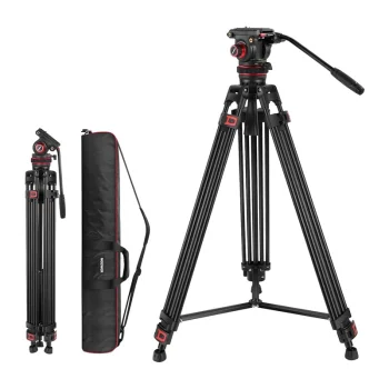 Video Tripod Neewer TP75 with Fluid Head, 89-189 cm, up to 10 kg