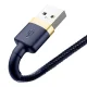 Baseus Cafule USB to Lightning Cable 1.5A 2m Gold+Dark Blue