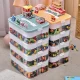 Lego Storage Container 5-Tier Stackable Organizer Box for Building Blocks, orange