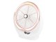 Portable Wireless Adjustable Table Fan with LED Lighting, Silver