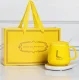 Electric Cup Warmer with Mug and Spoon DA27D, Yellow