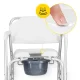 4FIZJO Commode Shower Wheelchair for Seniors and Disabled