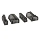 Foldable Travel Toiletry Bag 4-in-1, Black