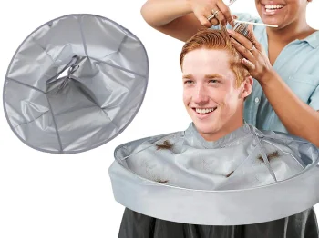 Hairdressing Cape Collar for Hair Cutting, Silver