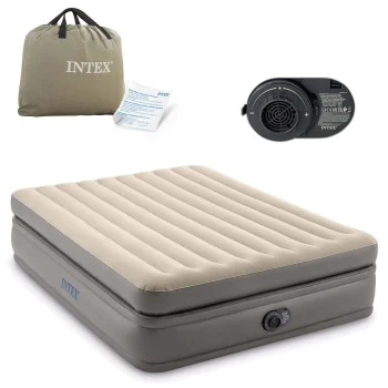 Intex Air Mattress with Built-in Pump, 203x152x51 cm