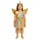 Kruzzel Unicorn Costume for Girls, 3 Pieces, 130-140 cm, Multicolor