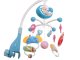 Baby Musical Crib Mobile Projection Toys Rattles + Remote, Blue